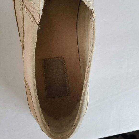 UGG Adley Tan Slip-on Pink Leather Loafer Sneaker Size 8 - Picture 6 of 8